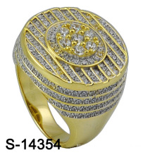 Modeschmuck 925 Sterling Silber Mikro Einstellung Ring für Männer (S-14354)